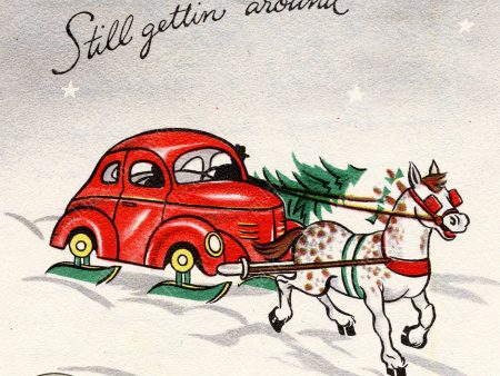 PDXC21612a -- Christmas Car Horse Online Sale