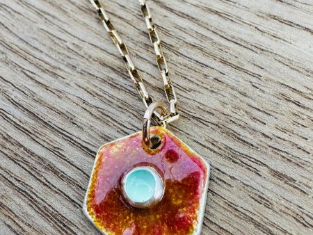 Sunset Terra Necklace ~ Adventurine ~ 14k Gold Fill Supply