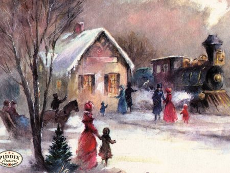 PDXC21613a -- Christmas Train Scene Online Sale