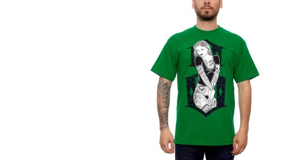 6TH STREET GREEN TEE Hot on Sale