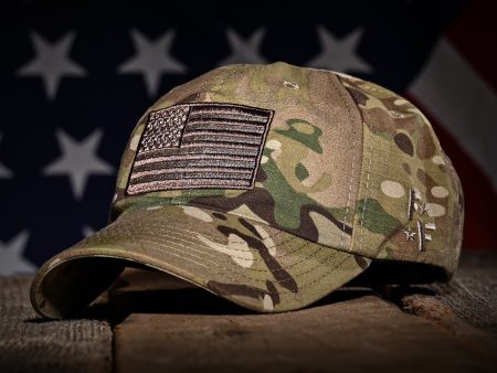 Multicam Full Fabric American Flag Range Hat Cheap