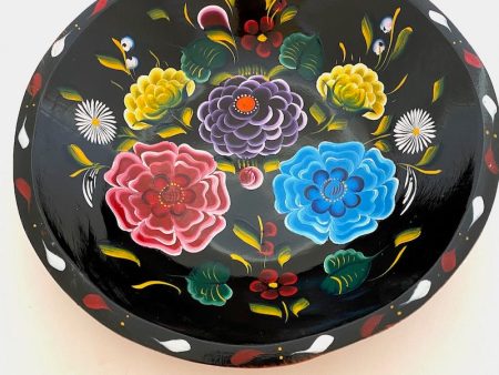 Painted Batea w Flowers on Sale