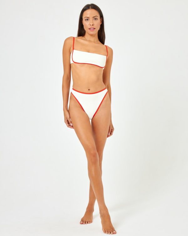 Ribbed Nora Bikini Bottom - Cream-Pimento Online