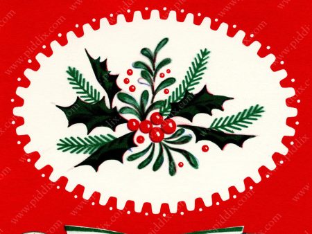 PDXC21621a -- Christmas Holly Bow For Cheap