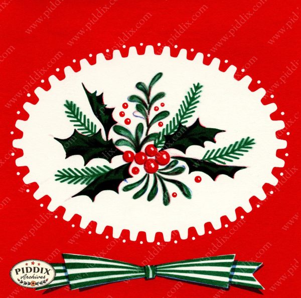 PDXC21621a -- Christmas Holly Bow For Cheap