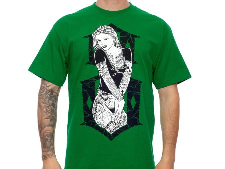 6TH STREET GREEN TEE Hot on Sale