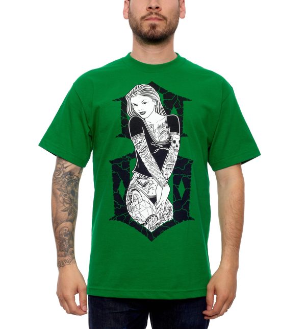 6TH STREET GREEN TEE Hot on Sale