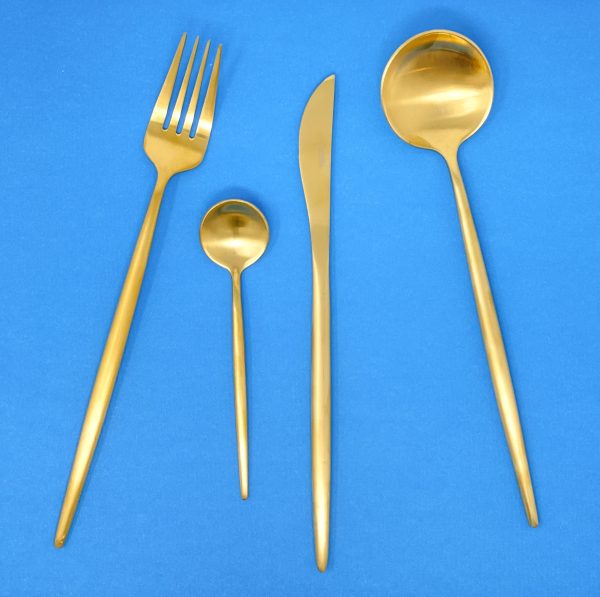 Four Person Golden Hour Flatware Set Discount