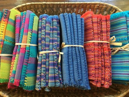 Woven Napkins from Patzcuaro Set of 6 For Discount