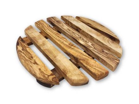 Olive Wood Round Bread Board Hot on Sale