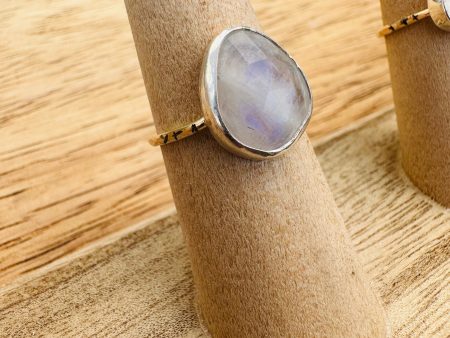 Starry Moonstone Ring No. 3 ~ 14k Gold Fill & Sterling Silver Discount