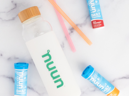 Nuun Silicon Sleeve Glass Bottle on Sale