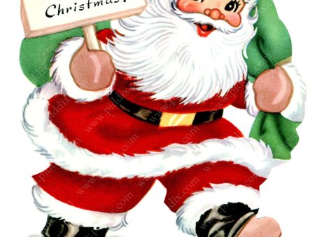 PDXC21622a -- Santa with Sign Online Sale