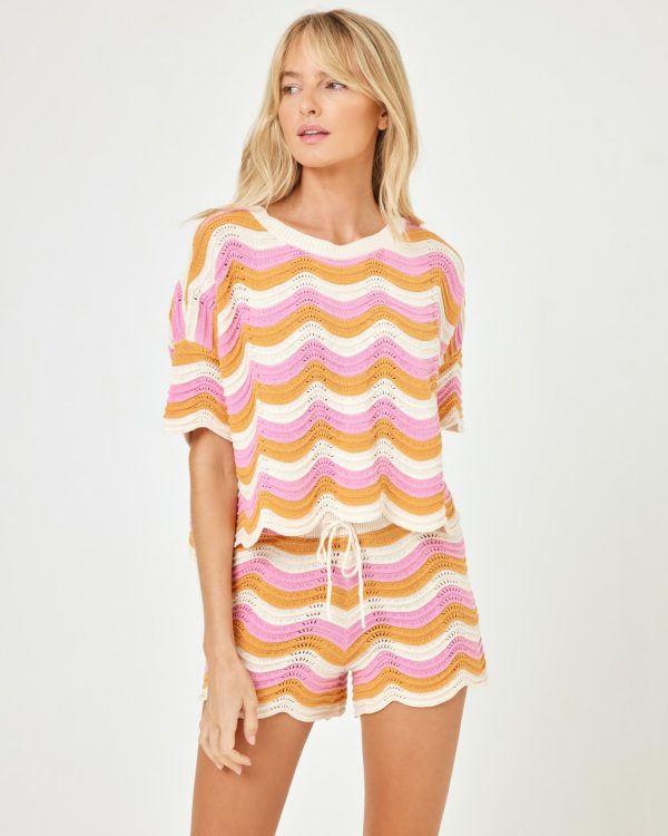 Make Waves Knit Short - Catching Sun Online now