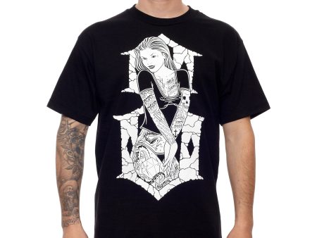 6TH STREET BLACK TEE on Sale