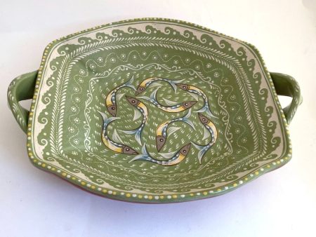 Handpainted  Papalote  Platter with handles Online