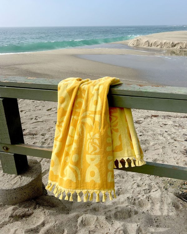 Holiday In The Sun Towel - Golden Hour on Sale