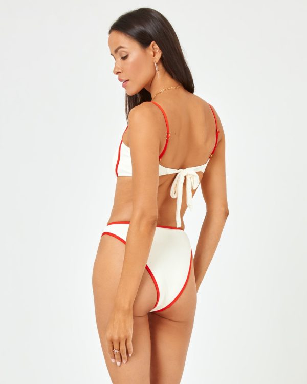 Ribbed Nora Bikini Bottom - Cream-Pimento Online