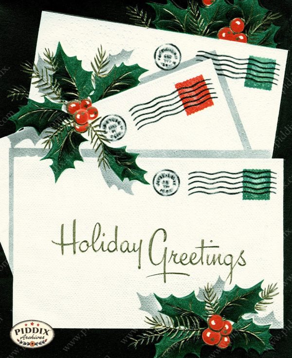 PDXC21611a -- Christmas Holly Letters For Discount