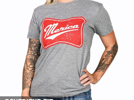 Women s  Merica Patriotic Boyfriend Fit T-Shirt on Sale