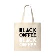 Black Coffee Two Color Cream Tote Bag Sale