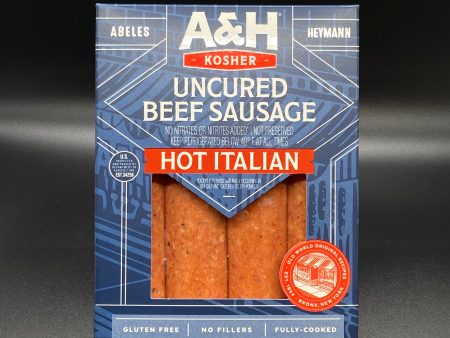 A & H Uncured Beef Hot Italian Sausage 12 oz. Online Sale