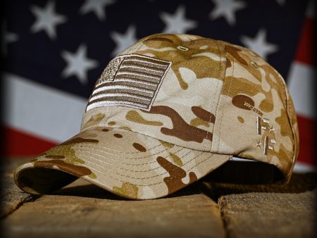 Arid Multicam Full Fabric American Flag Range Hat Supply