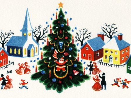 PDXC21609a -- Christmas Village Tree Online Hot Sale