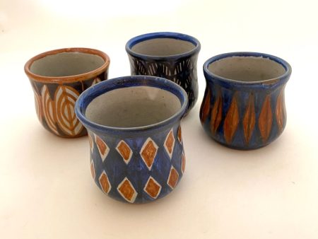 Small Ceramic Cups by Manuel Morales of Tzintzuntzan Cheap