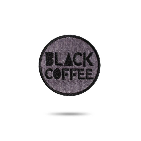 Embroidered Patch - Black Coffee Sale