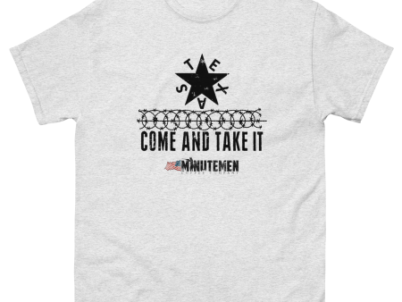 Texas Come and Take it Barbed Wire T-Shirt Hot on Sale