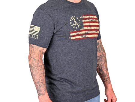 Men s 2A Betsy Ross Flag Patriotic T-Shirt For Sale