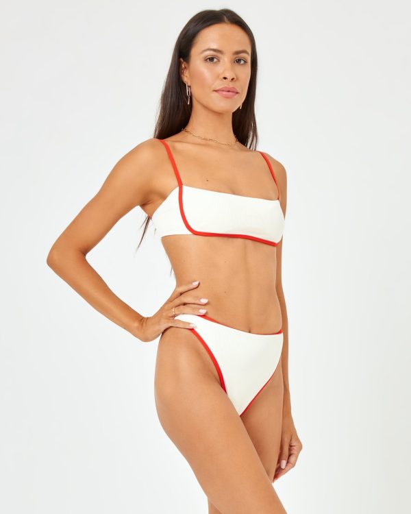 Ribbed Nora Bikini Bottom - Cream-Pimento Online