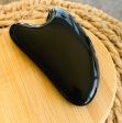 Gua Sha Massage Stone - The Fierce Black Triplets in Obsidian Fashion