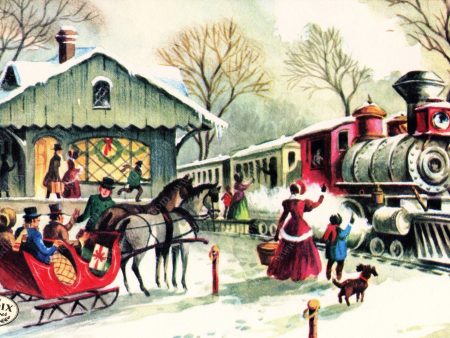 PDXC21614a -- Christmas Sleigh and Train For Cheap