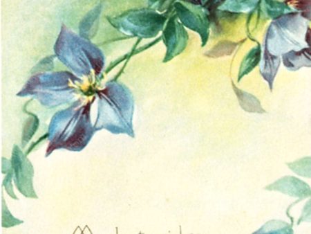 PDXC7532 -- Flower Cards Clematis Birthday Online