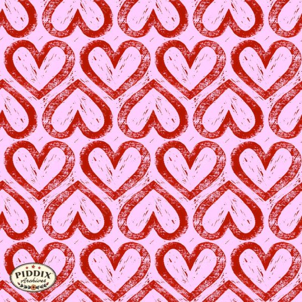 piddix_LoveCore3 -- Mixed Red Hearts Pink Pattern Online Hot Sale