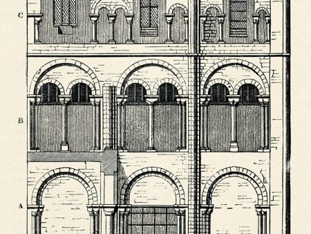 PDXC11485 -- Architecture Engravings Winchester Cathedral Hot on Sale