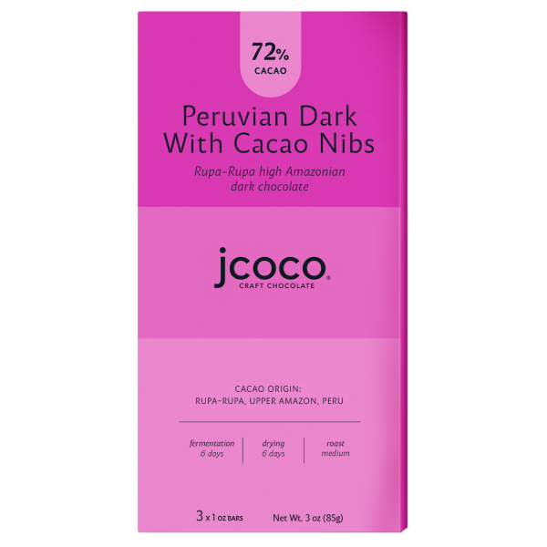 Peruvian Dark with Cacao Nibs 3oz For Cheap