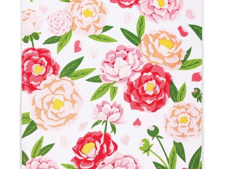 Stonewall Kitchen Peonies Tea Towel on Sale