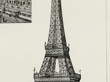 PDXC3622 -- Architecture Engravings Eiffel Tower For Cheap